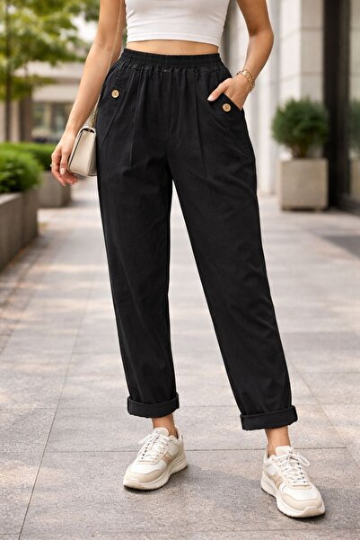 AGORATEKSTİL Women's Original Italian Lycra Jogger Pants 44/48