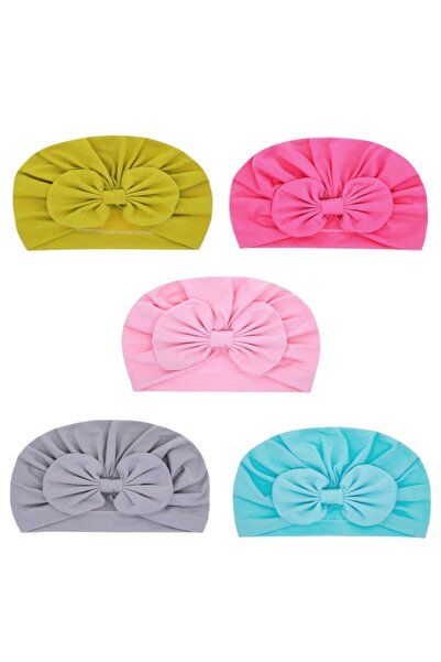 Bambimici - Tiny Twist Baby Turban 5 pcs - Multicolor - 0M to 6M