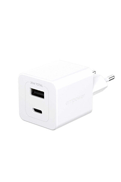 Panzer Glass Empower Turbo 35W Charger USB-C + USB-A - EU - Silver White