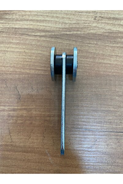 Home Çelik Perde Branda Makarası 10 Adet Düz Model Gri Metal Ray Makarası Day...