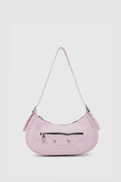 Shule Bags حقيبة ساندي ريترو باجيت من التسعينات باللون الوردي الساكورا