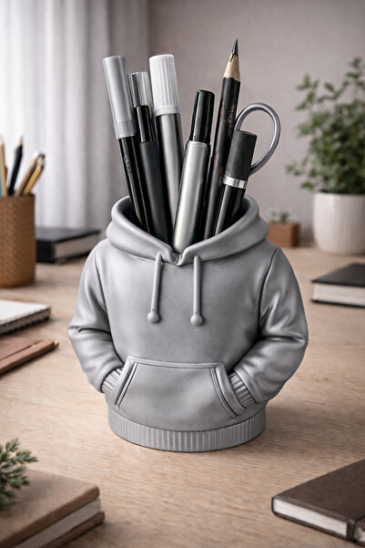 Arvella Studio Hoodie Design Pen Holder – Decorative Desktop Organizer, Pen &...