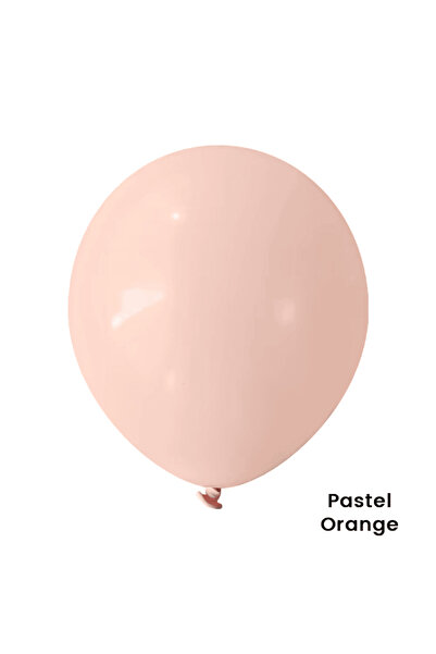 Baloane De Poveste Set 100 Baloane Latex 13 cm Pastel – Portocaliu deschis