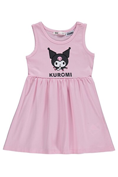 kuromi 2-5 Yaş Elbise - Pembe 5-6 Yaş