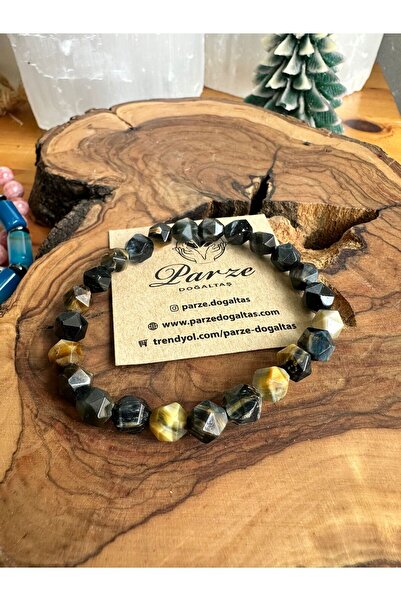 parze doğaltaş Special Cut Tiger Eye Bracelet