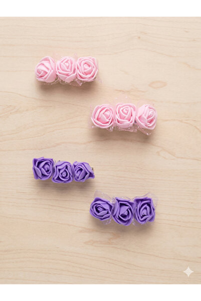 Jeevee Rose Detailed Girls' Buckle 4 Pieces 2 Sets