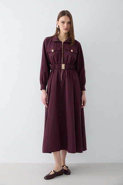 Melike Tatar Button Detailed Dress 32-2679