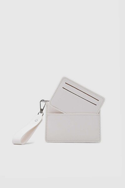 Shule Bags Гаманець-візитниця Raye з детальним дизайном, кремовий