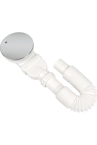 NO BRAND Racord scurgere duș 90 mm, Sifon plat pentru scurgere duș cu barieră...