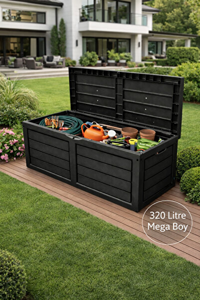 Mim Life Bahçe Depolama Sandığı Balkon & Garaj Saklama Kutusu Büyük Hacimli P...