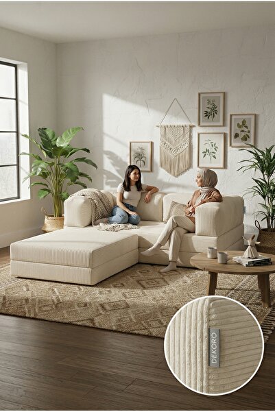 Dekoro Axis 160x240 Modüler Takım 50 DNS Bondex Fitilli Kadife Yataklı Koltuk...