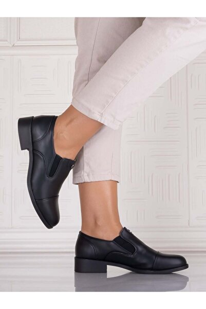 SARADA Olsada Women's Black Casual Shoes Made of Ecological Leather, Size 37