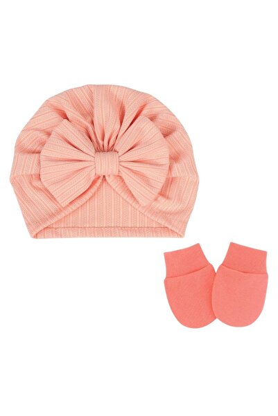 Bambimici - BabyBow Turban Hat and Mittens - Multicolor - 0M to 6M