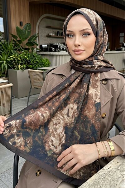 İmajButik شال إيبيخان سيرين بني اللون