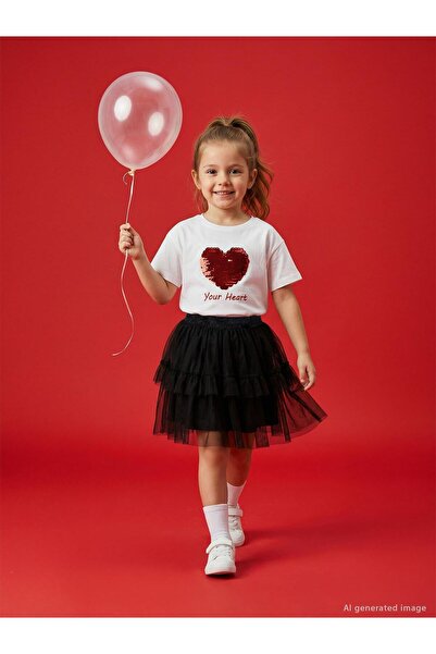 Civil Girls Φούστα με στρώσεις για παιδιά 4-9 ετών - Μαύρη