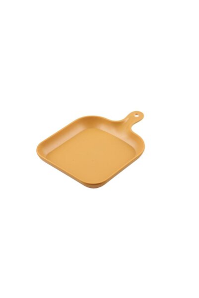 Globy Presentation Plate with Handle Yellow 25.5X18.5X3 cm