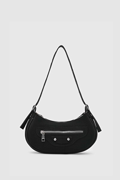 Shule Bags حقيبة الرجعية الرملية من التسعينات باللون الأسود