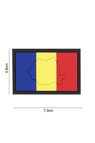 101 INC Patch 3D PVC Romania harta