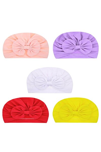 Bambimici - Tiny Twist Baby Turban 5 pcs - Multicolor - 0M to 6M