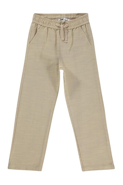 Civil Boys Pantaloni Flamlı Chino pentru copii de 10-13 ani - Bej