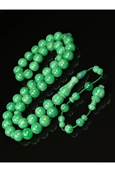 Tasarım سبحة كاتالين من مادة الخيزران موديل 45 باللون الأخضر المائي