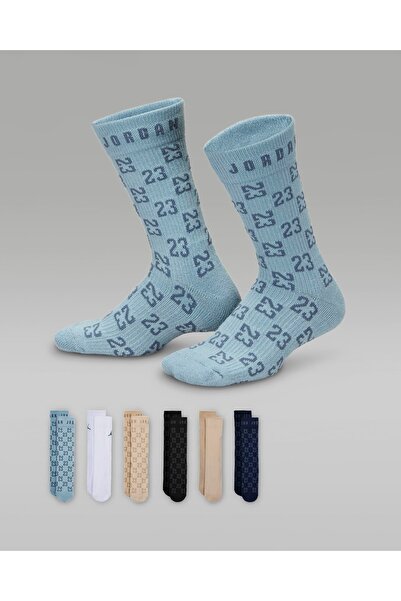 Nike Sosete Jordan Monogram Essential 6Pk Crew EU 27 - EU 40