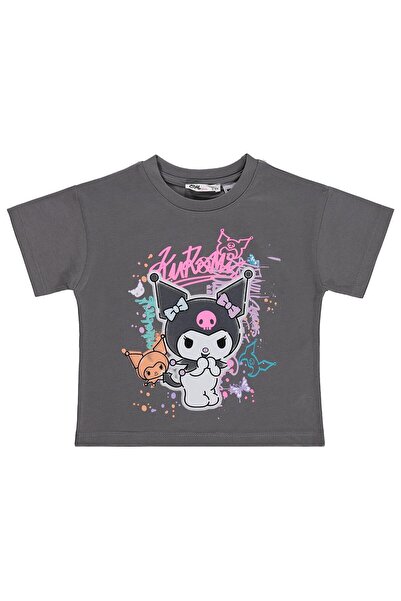 kuromi 2-5 Yaş Tişört - Gri