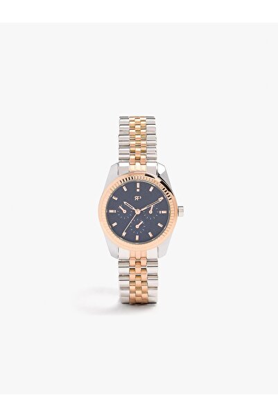 PARFOIS Kadın Paslanmaz Çelik Kordonlu İki Renkli Saat