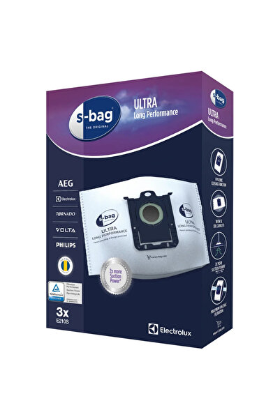 Electrolux Synthetic bag set E210S s-bag® Ultra Long Performance, 5 liters - ...