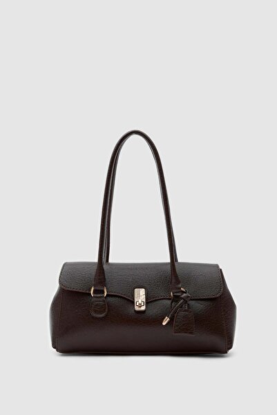 Shule Bags حقيبة لونيرا فينتاج باجيت باللون البني الحار