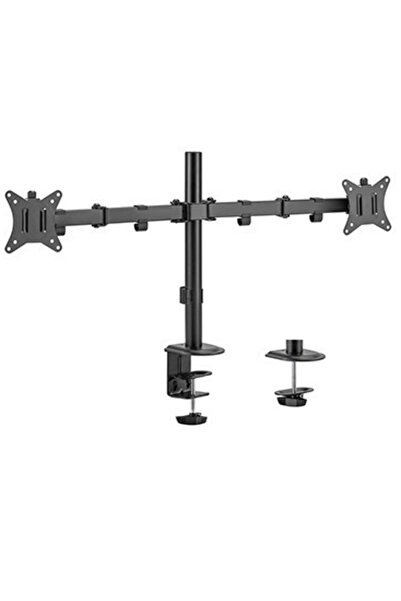 Gembird Suport 2 monitoare birou MA-D2-01, 32", 18 kg (Negru)