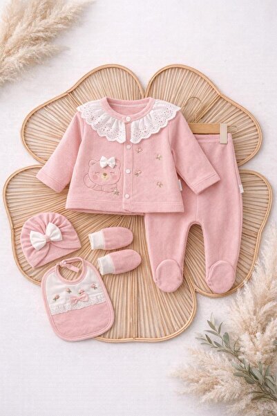 BYS BABY FASHION طقم ملابس قطنية موسمية لحديثي الولادة من البنات للاستخدام في...