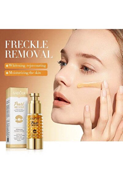 SADOER Fade Spots Whitening Moisturizing Skin Gold Collagen Pearl Essence Lot...