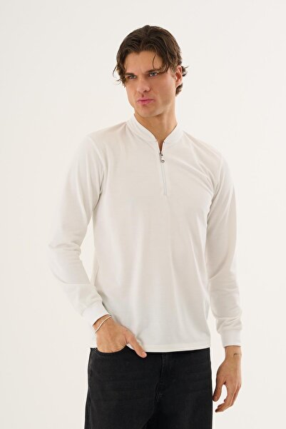 ALEXANDERGARDI Men's Sweatshirt with Half Zipper