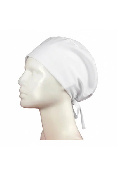 shopwave Doctor Nurse Chef Surgical Cap Hospital Cap - Bandana White 5 Pieces