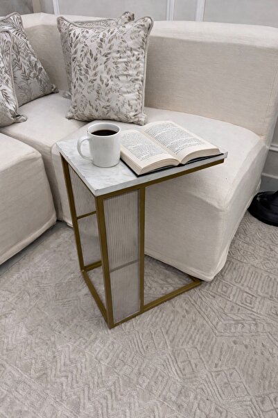 foryou طاولة خدمه سطح خشب جوانب اكريليك *آوتلت