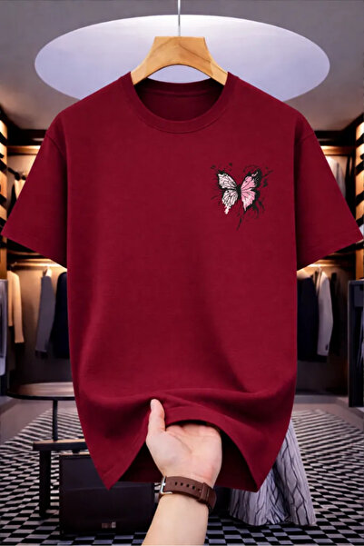 Pink Sky Premium Oversize T-Shirt 100% Βαμβάκι Unisex Άνετη Εφαρμογή Τάση Νέα...