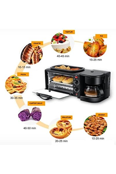 DEEBCO Πολυλειτουργική Συσκευή Πρωινού – Πρωινή Σταθμός Προετοιμασίας με καπά...