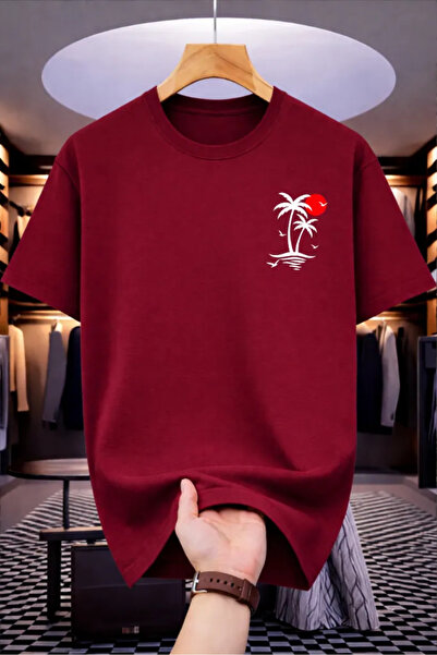 Pink Sky Premium Oversize T-Shirt 100% Βαμβάκι Unisex Άνετη Εφαρμογή Τάση Νέα...