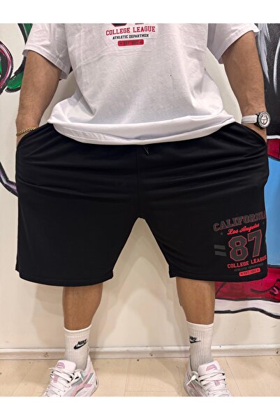 Bas Body FitnessWear Καλιφόρνια Στάμπα Καλιφόρνιας, Μαύρο Χτενισμένο Βαμβάκι,...