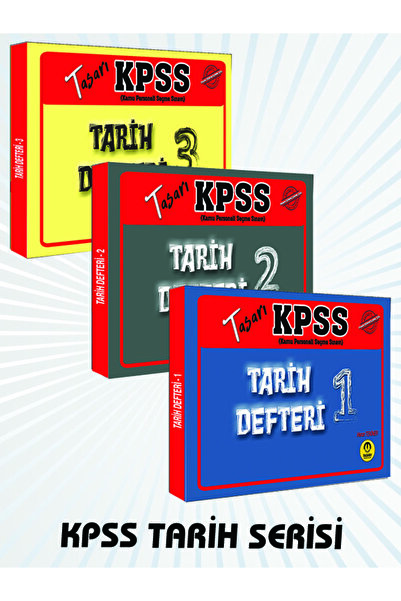 tasarı eğitim yayınları KPSS TARİH KONU ÖZETLİ DEFTER (1-2-3)