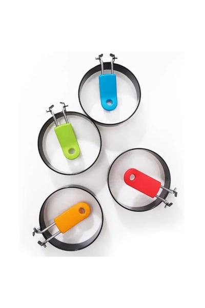 OEM Set of 4 non-stick breakfast egg rings for perfectly shaped eggs