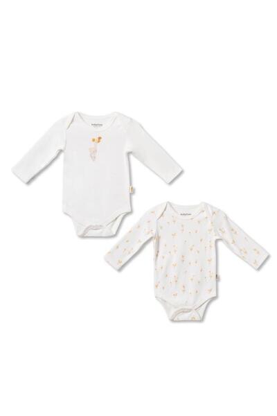 BabyCosy Organic Wear طقم بيبي مكون من قطعتين بأكمام طويلة مصنوع من القطن الع...
