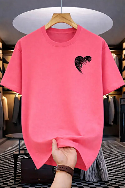 Pink Sky Tricou oversize premium 100% bumbac, unisex, croială confortabilă, t...