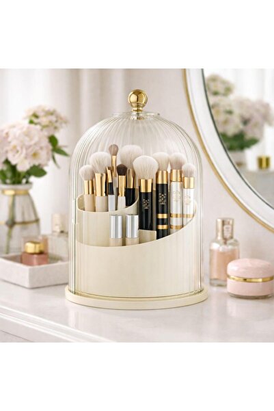 origa MEGA FIRÇALIK 360 Dönebilen Standlı Fırça Kozmetik Makyaj Düzenleyici O...