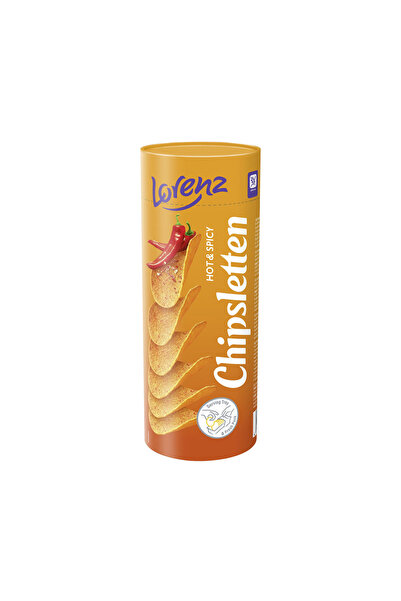 LORENZ Hot & Spicy Flavour Chips 100 Gr *6 Pack