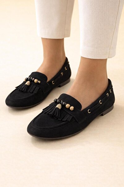 TRENDYSHOSE 7068 Rashat Women's Beaded Daily Ballerina Shoes