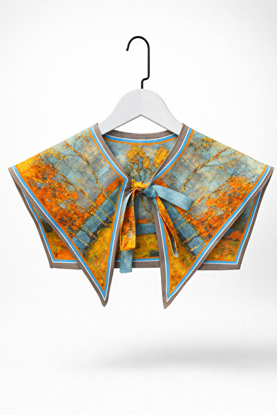 Kelira Patterned Vintage Stylish Scarf Collar Accessory Shoulder Shawl