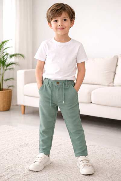 tati life Tati̇ 22203-26 Boys' Elastic and Lace-Up Pants Comfortable Fit for ...