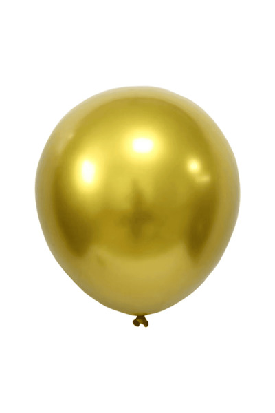 Baloane De Poveste Set 50 Baloane Latex Chrome 30 cm - Auriu